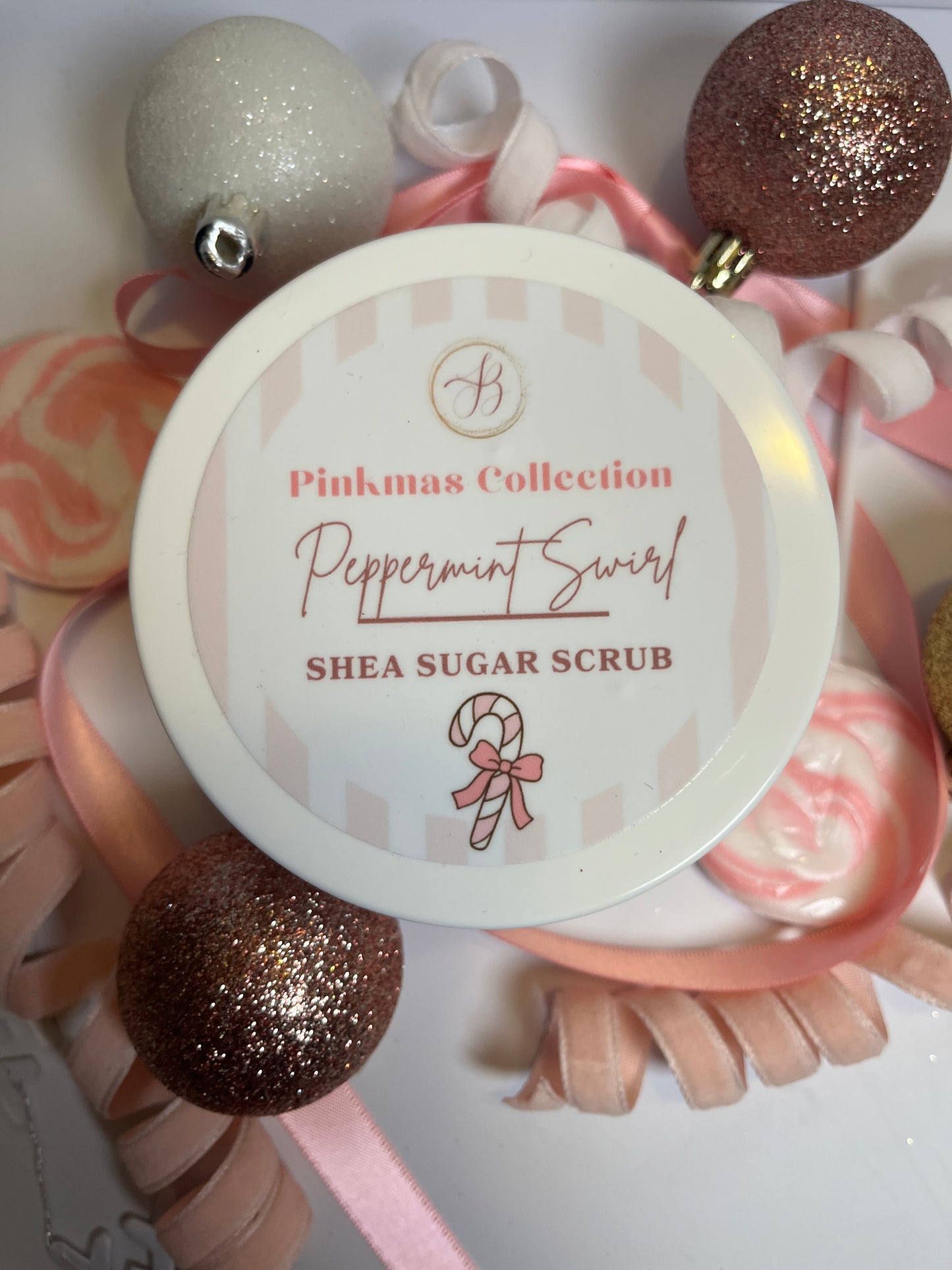 Peppermint Swirl Shea Sugar Scrub